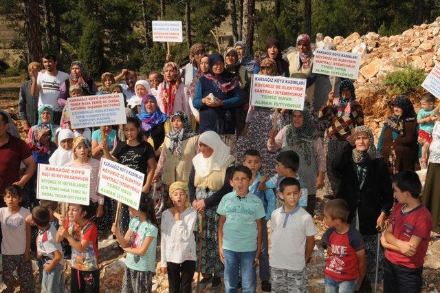 Mahallede santrale karşı geceli gündüzlü nöbet