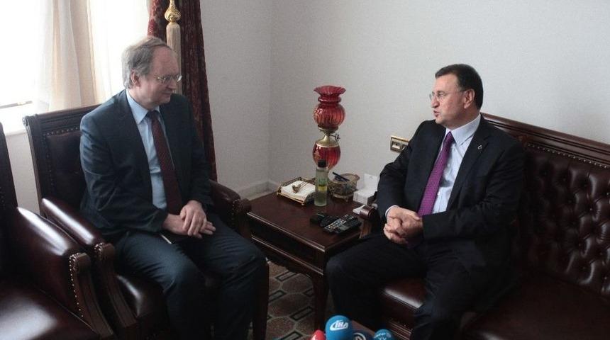 Ab T&uuml;rkiye Delegasyonu Başkanı Berger&rsquo;den Başkan Savaş&rsquo;a Ziyaret