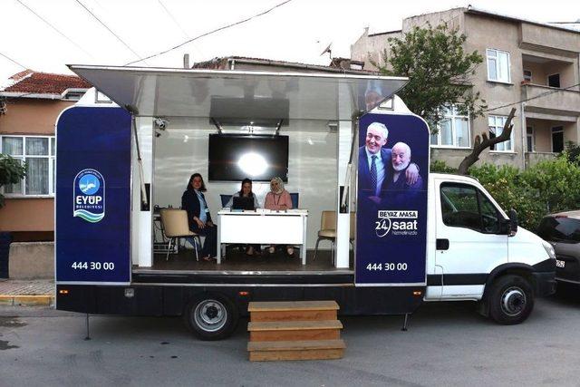 Eyüp’te “mobil Beyaz Masa” Dönemi Başladı