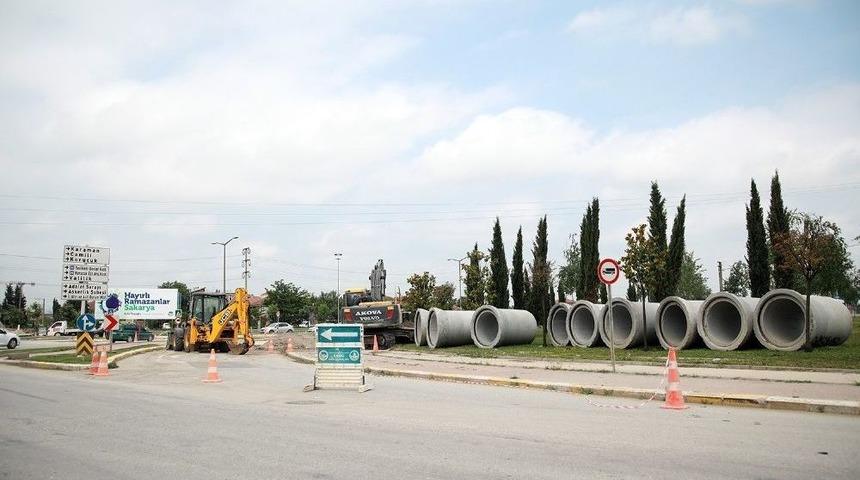 Yazlık Kavşağında Altyapı &Ccedil;alışmaları S&uuml;r&uuml;yor