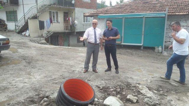 Yağıştan Zarar G&ouml;ren Mahalleler İncelendi 1