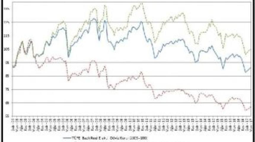 T&uuml;fe Bazlı Reel Efektif D&ouml;viz Kuru Mayıs'ta 91.38'e Y&uuml;kseldi