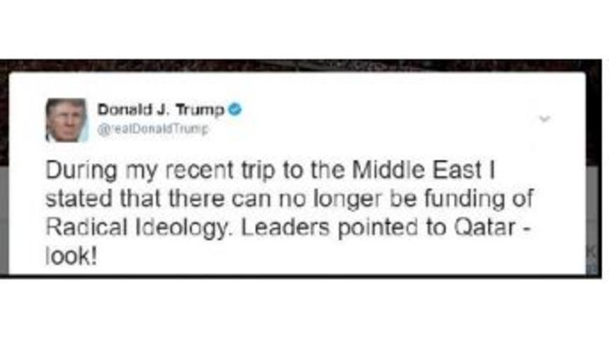 Trump'tan Katar Paylaşımı: Radikal Ideolojilerin Artık Finanse Edilemeyeceğini S&ouml;yledim