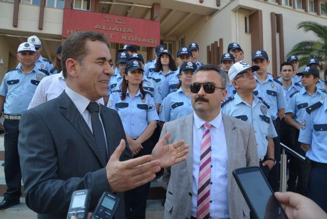 Aliağa&rsquo;da Kadın Polisler 24 Saat Sokakta