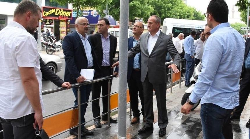 Başkan Mehmet Keleş İstanbul Caddesinde İnceleme Yaptı
