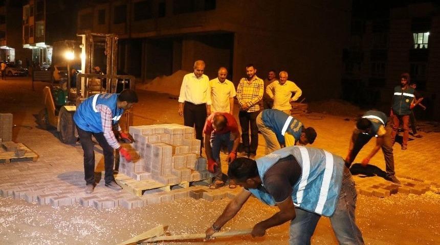 Başkan Demirkol&rsquo;dan &Ccedil;alışmalara Gece Denetimi