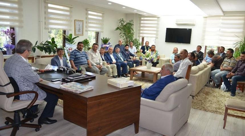 Başkan Akay&rsquo;a Gemerek Heyetinden Tebrik Ziyareti