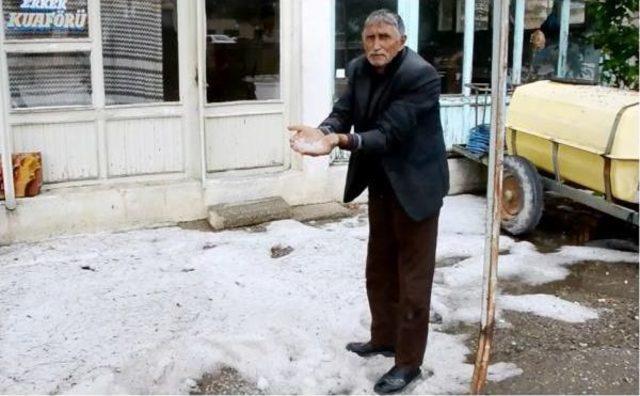 Konya'da Meyve Bahçelerini Ve Ekili Arazileri Dolu Vurdu