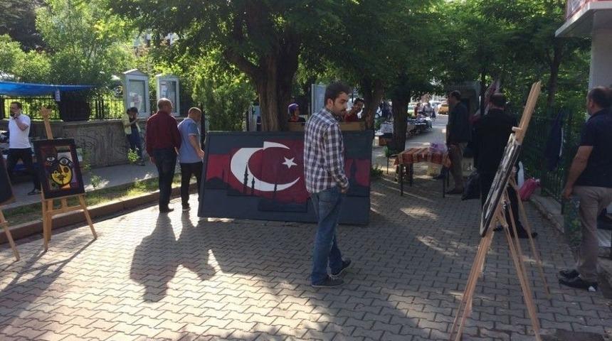 Bing&ouml;l&rsquo;de Zift Ve Mermer Tozu İle Yapılan Eserler Sergilendi