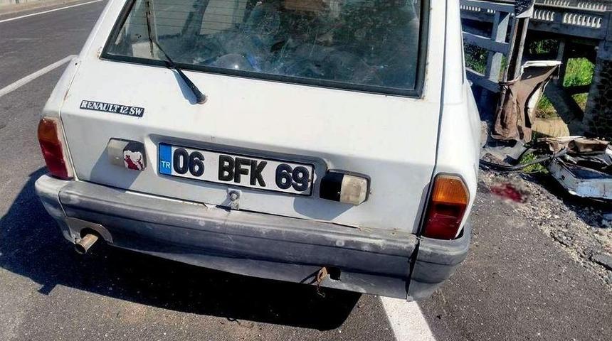 Beypazarı &rsquo;nda Trafik Kazası: 1 &Ouml;l&uuml;, 1 Yaralı