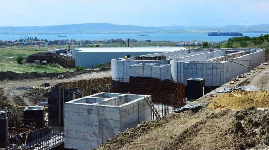 Lapseki&rsquo;de Atık Su Arıtma Tesisi &Ccedil;alışmaları Devam Ediyor