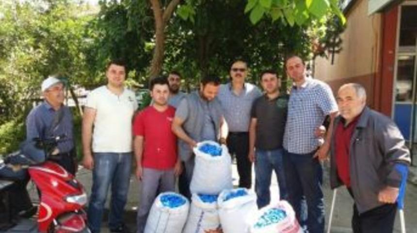 Sanayi Esnafından Engelliler Derneğine Mavi Kapak