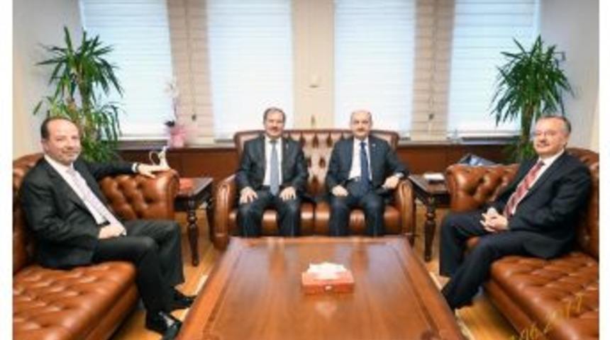 Edirne Heyeti Bakan M&uuml;ezzinoğlu&rsquo;nu Ziyaret Etti