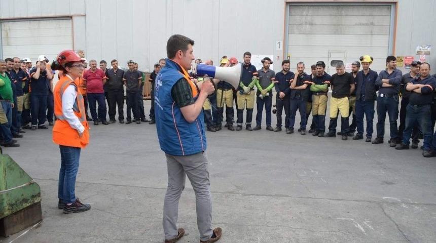 Afad’dan Çorlu’da Afet Bilinci Eğitimi Ve Tatbikat