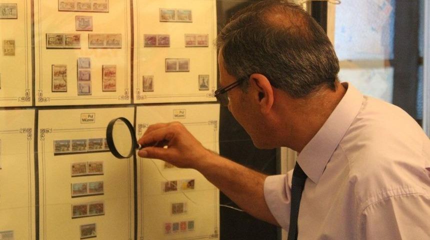 Tarihi Konya Lisesinde Tarihi Pullar Sergileniyor