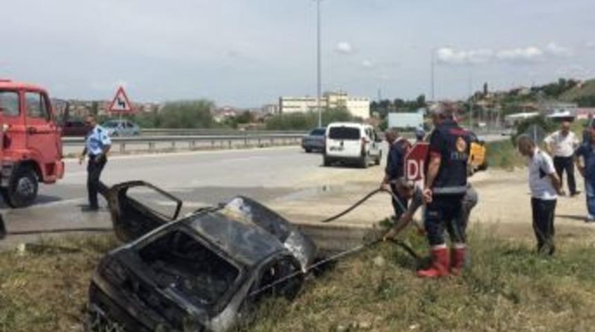 Su Kanalına U&ccedil;an Lpg&rsquo;li Otomobil Patladı