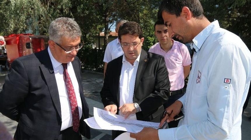 Vali Pekmez Ve Başkan Yazgı Alt Ge&ccedil;it Sahasında İncelemelerde Bulundu