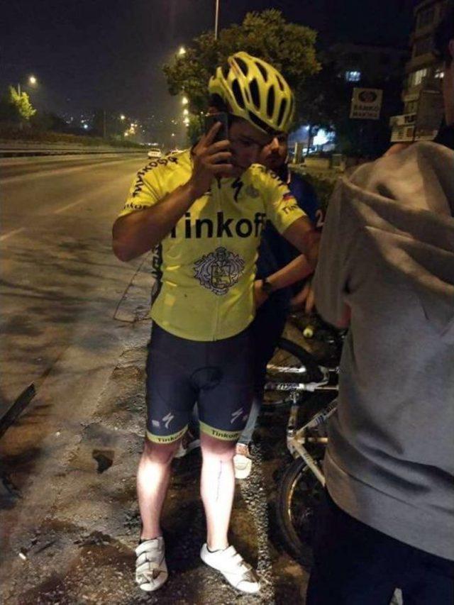 Bisiklet Sürücüsüne Araç Çarptı 1