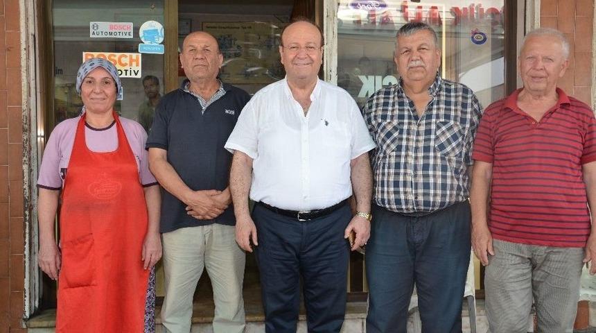 Başkan &Ouml;zakcan Sanayi Esnafını Ziyaret Etti