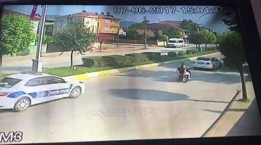 Polis - Motosiklet Kovalamacası Kazayla Bitti