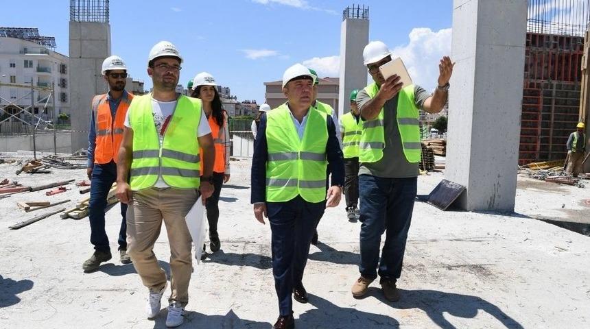 Başkan B&ouml;cek, &lsquo;şantiye&rsquo;de &Ccedil;alışmaları İnceledi