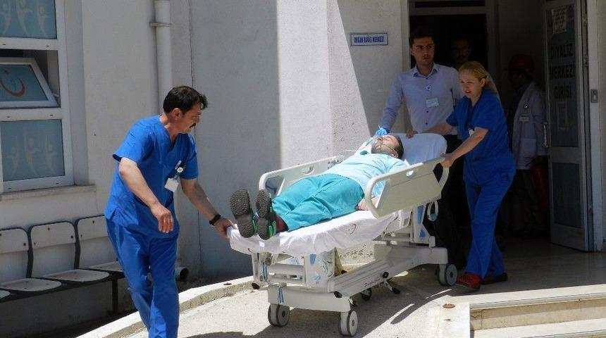 G&ouml;rele Devlet Hastanesinde Yangın Tatbikatı Yapıldı