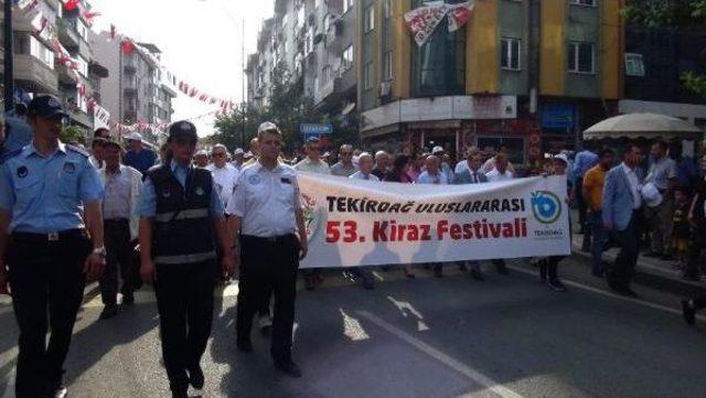 Tekirdağ'da 53'ncü Kiraz Festivali Başladı