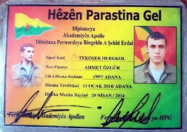 Askerleri G&ouml;ren Ter&ouml;ristlerin Silahlarını Bırakıp Ka&ccedil;tı 1