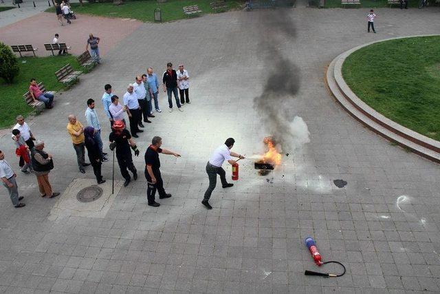 Büyükşehir’de Yangın Tatbikatı Yapıldı