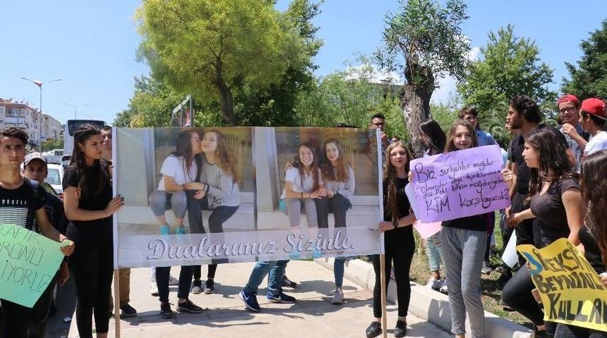 Minib&uuml;s&uuml;n &Ccedil;arptığı Liseli Gen&ccedil;lerin Arkadaşlarından Eylem