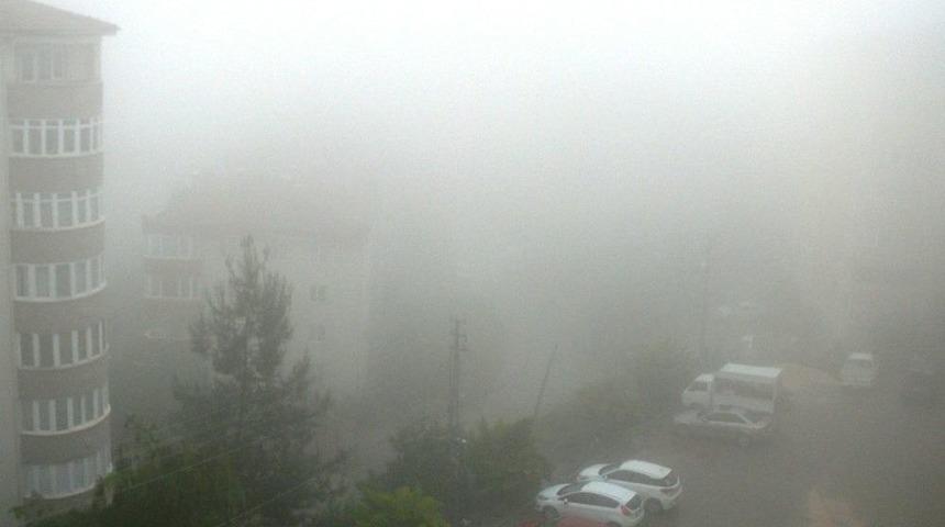 Bilecik&rsquo;te Sabah Saatlerinde Sis Etkili Oldu