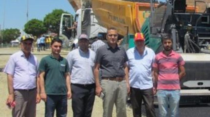 Kaymakam Kadıoğlu, Asfalt &Ccedil;alışmalarını Denetledi
