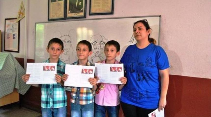 &Ouml;demişli &Uuml;&ccedil;&uuml;zler Karne Aldı