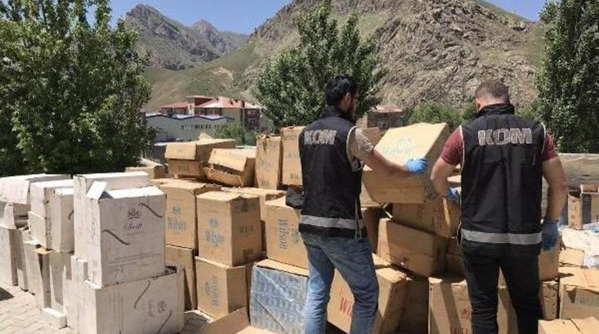 Hakkari'de Ka&ccedil;ak Sigara Operasyonu