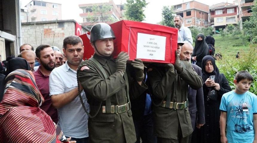 Şehit Uzman &Ccedil;avuş Soner Fazlıoğlu Son Yolculuğuna Uğurlandı