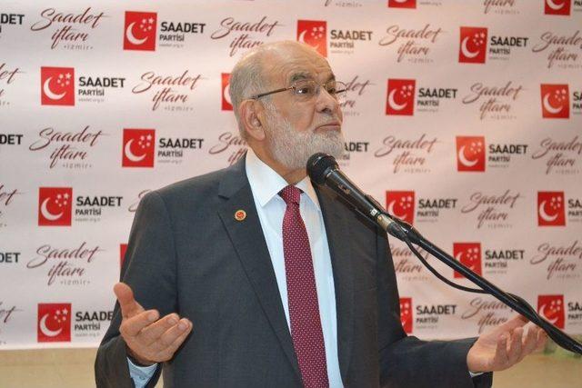 Sp Genel Başkanı Karamollaoğlu, İzmir’de İftarda Partililerle Buluştu