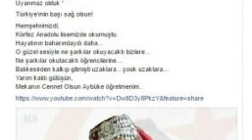 Edremit Milli Eğitim&rsquo;den Şehit Ayb&uuml;ke &Ouml;ğretmen İ&ccedil;in Anlamlı Paylaşım