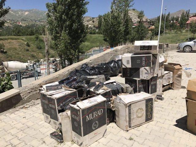 Hakkari’de 67 Bin 500 Paket Kaçak Sigara Ele Geçirildi