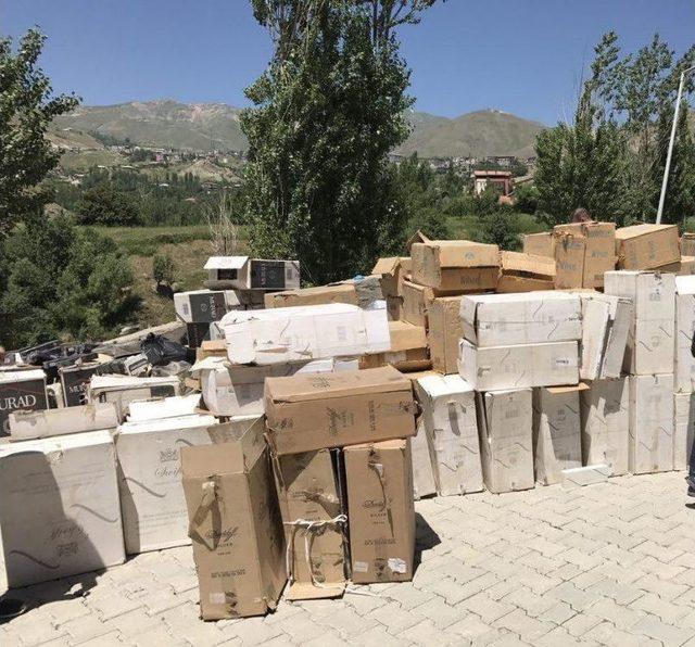 Hakkari’de 67 Bin 500 Paket Kaçak Sigara Ele Geçirildi