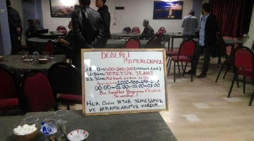 İftar Yemekli Kumara Polis Baskını