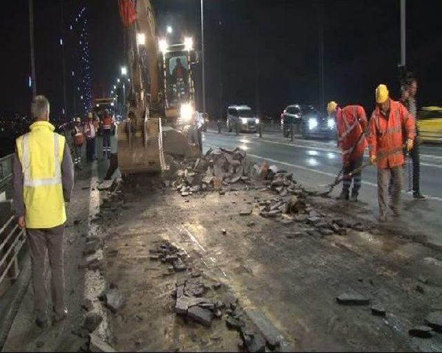 15 Temmuz Şehitler Köprüsü'nde Üst Yapı Çalışmaları Başladı