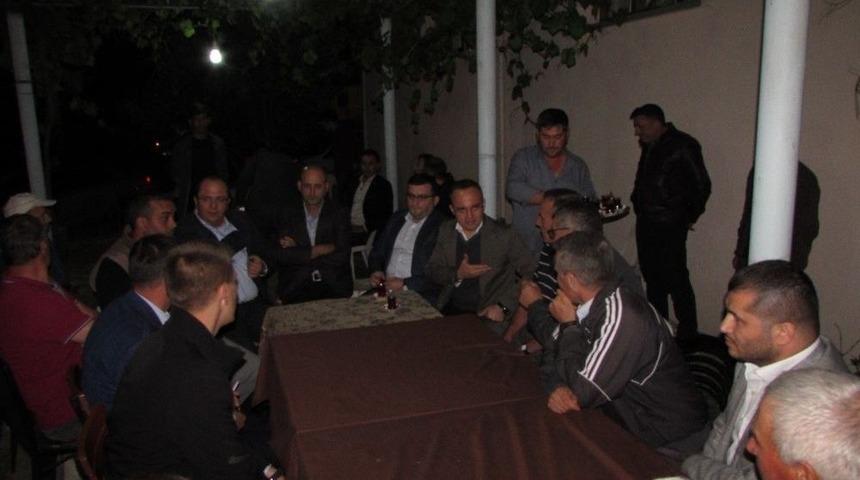 Turan, Sazak K&ouml;y&uuml;n&uuml; Ziyaret Etti