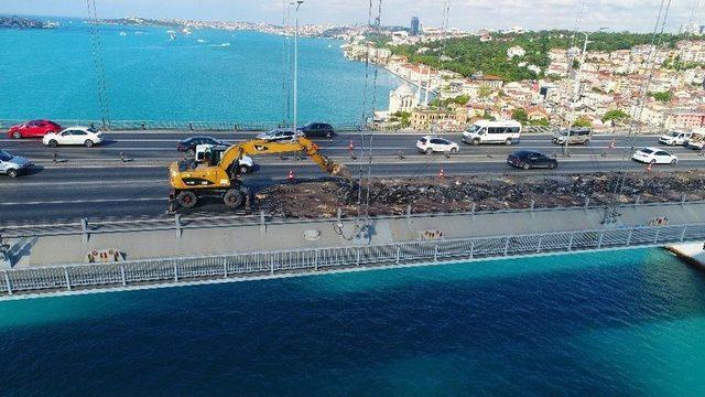 15 Temmuz Şehitler K&ouml;pr&uuml;s&uuml;&rsquo;nde &Ccedil;alışmalar Havadan G&ouml;r&uuml;nt&uuml;lendi 1