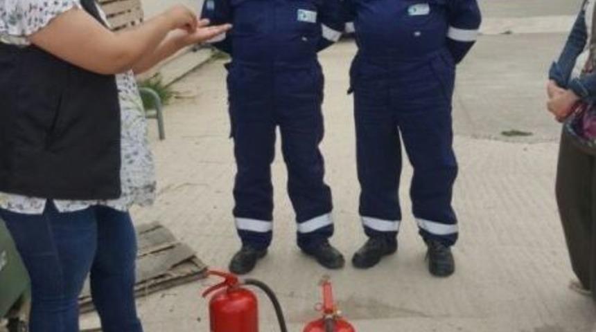 Belediye Personeline Yangın Eğitimi