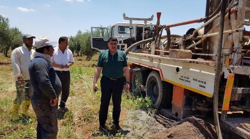İl &Ouml;zel İdaresi Su Sıkıntısı &Ccedil;ekilen K&ouml;ylerde Sondaj &Ccedil;alışması Başlattı