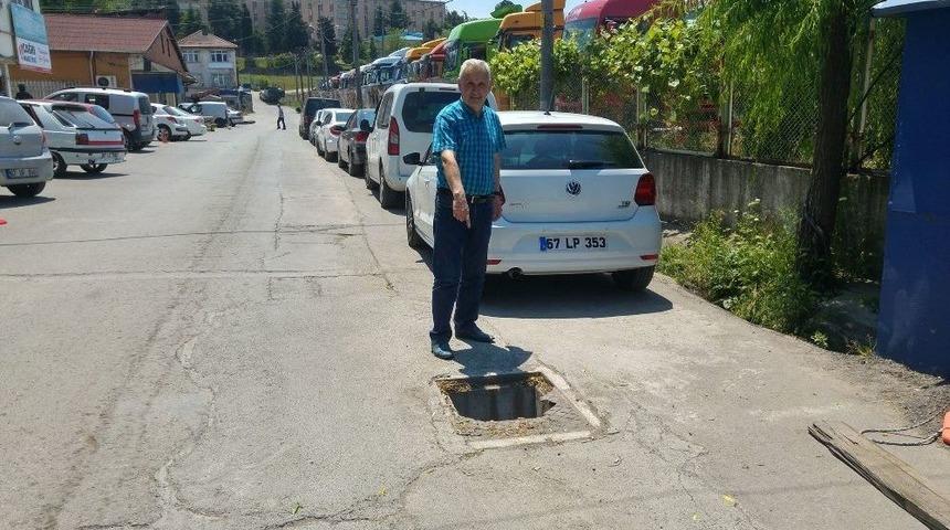 Kışla Mahallesi Sakinleri Kanalın Kapağının Onarılmasını İstedi