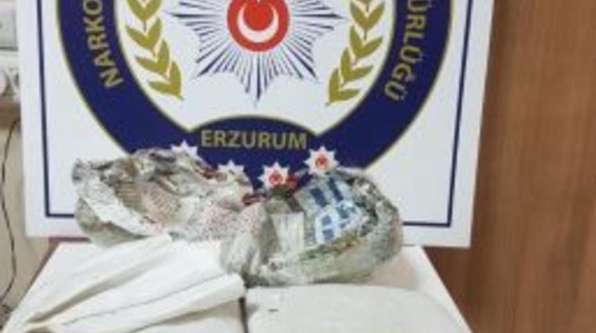 Erzurum’da 1 Kilo 32 Gram Esrar Ele Geçirildi