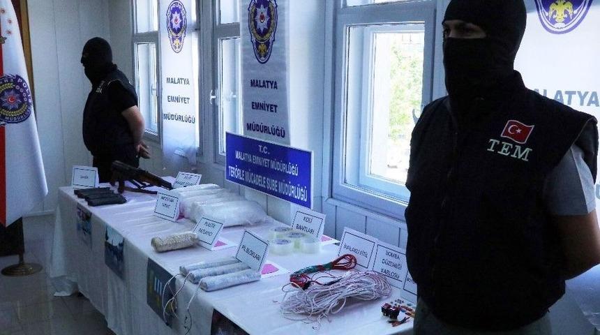 Malatya&rsquo;da Bombalı Eylem Hazırlığındaki Ter&ouml;riste Yardım Ve Yataklık Eden Şahıs Tutuklandı