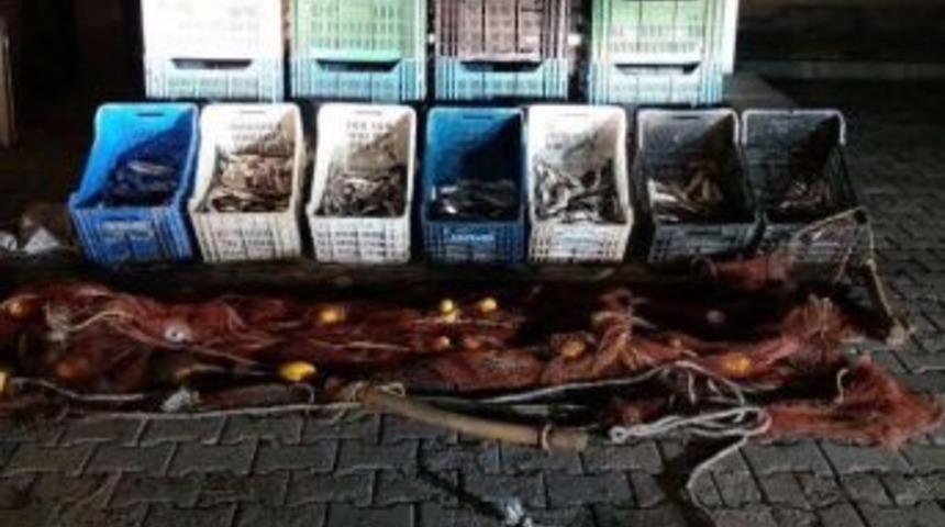 Ahlat&rsquo;ta 100 Kilo Ka&ccedil;ak Avlanmış İnci Kefali Ele Ge&ccedil;irildi