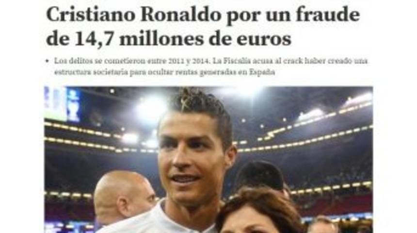 Ronaldo&rsquo;ya 14.7 Milyon Euro&rsquo;luk Soruşturma